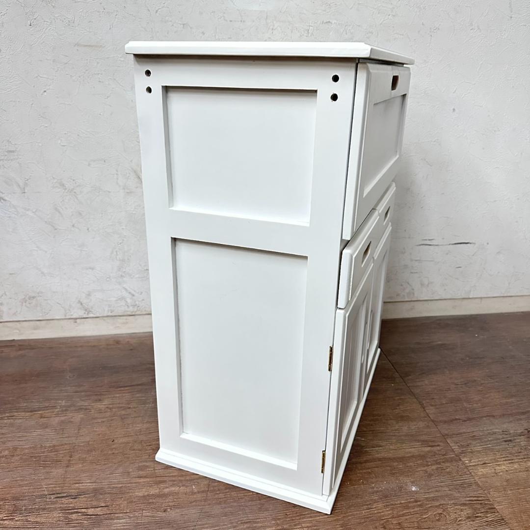 【新品・未使用】　キッチンワゴン　天板タイル　キャスター付き　収納