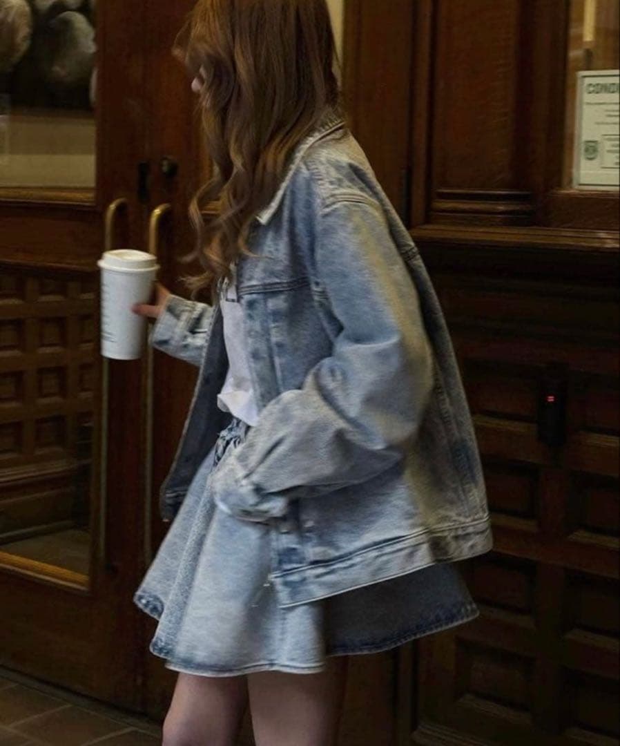 【新品】THE TOÉ Olympia denim jaket blue S