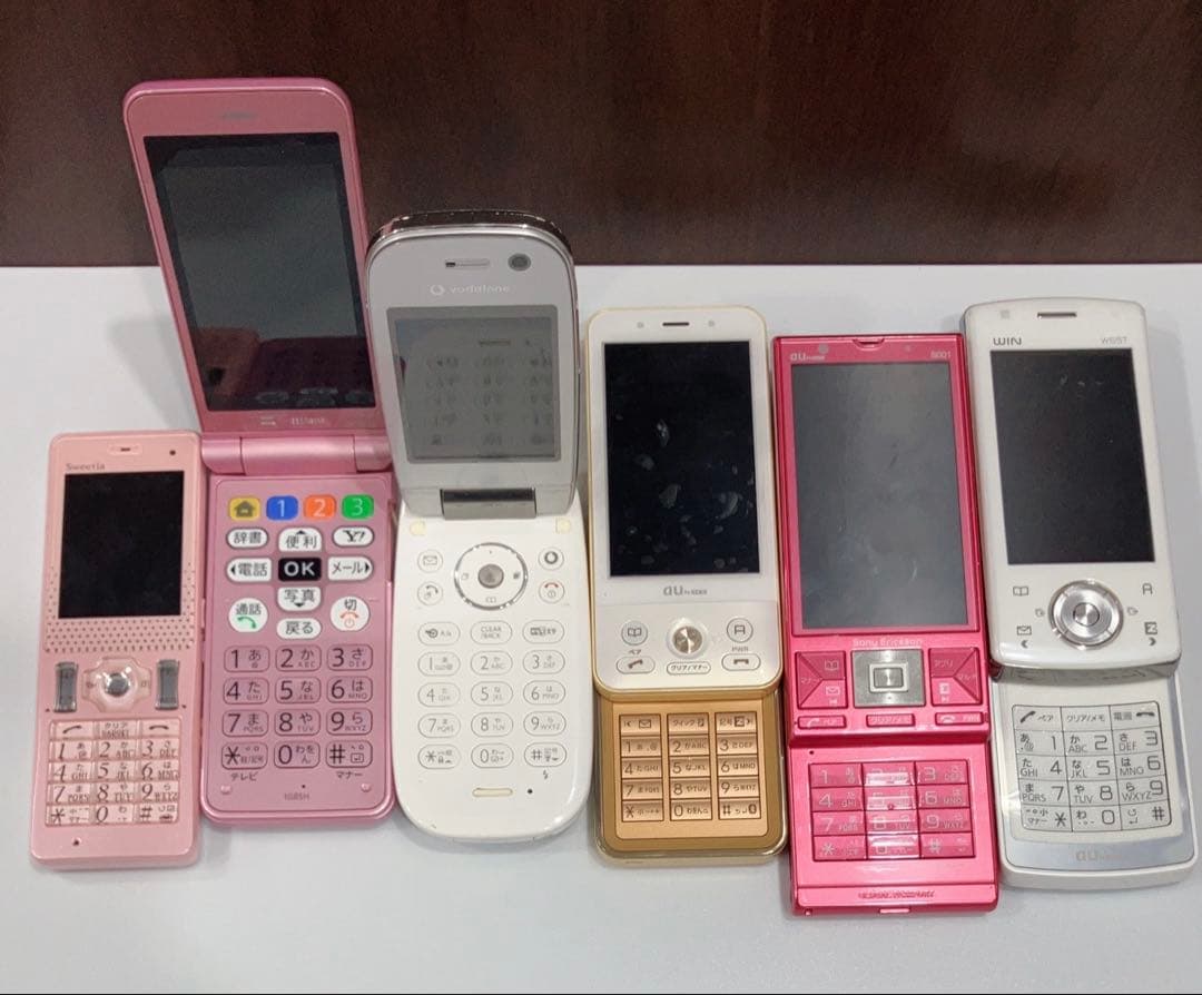 ガラケー スマホ 携帯電話 ジャンク au 折りたたみ まとめ