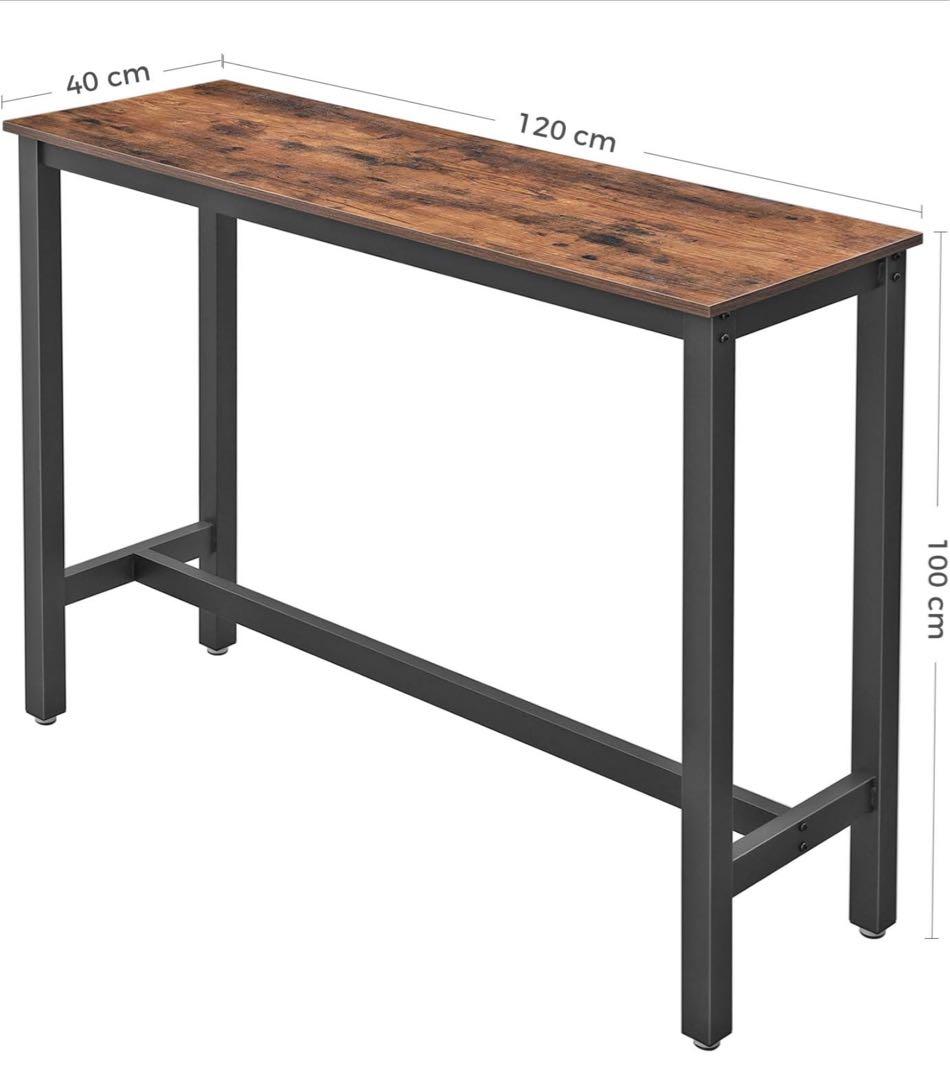 #新品　おしゃれ長方形カウンターテーブル 奥行40x 幅120x 高さ100cm