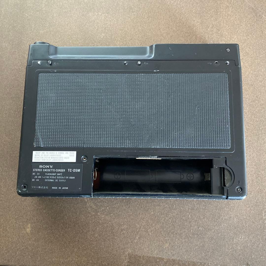 SONY ソニー ポータブル カセットレコーダー デンスケ TC-D5M