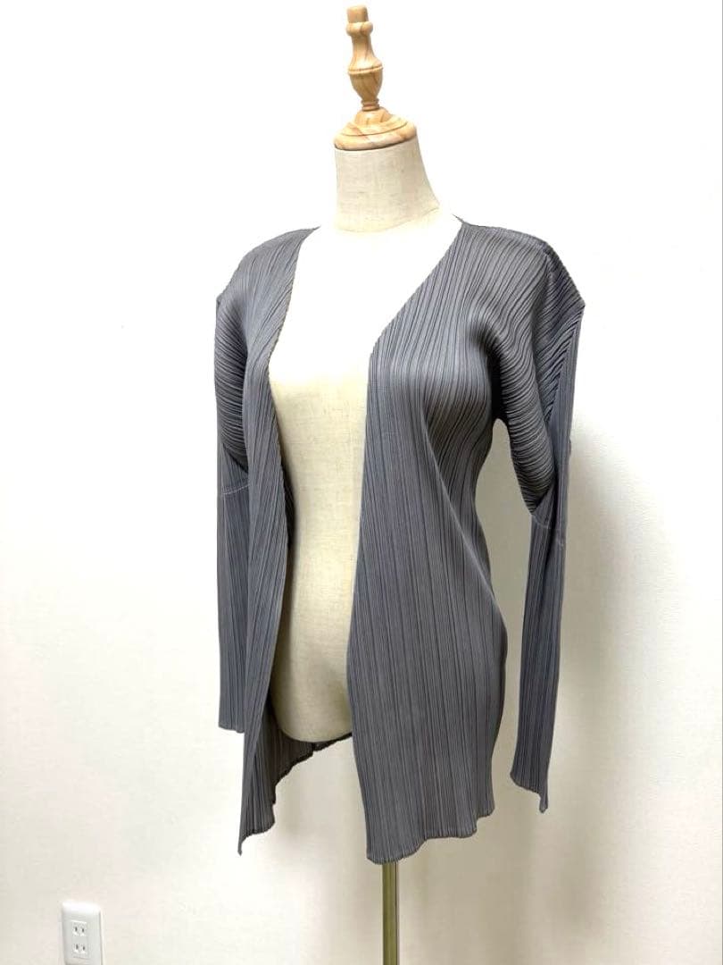 ISSEY MIYAKE イッセイミヤケ　プリーツプリーズ ノーカラージャケット