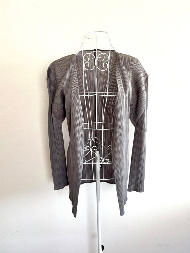 ISSEY MIYAKE イッセイミヤケ　プリーツプリーズ ノーカラージャケット