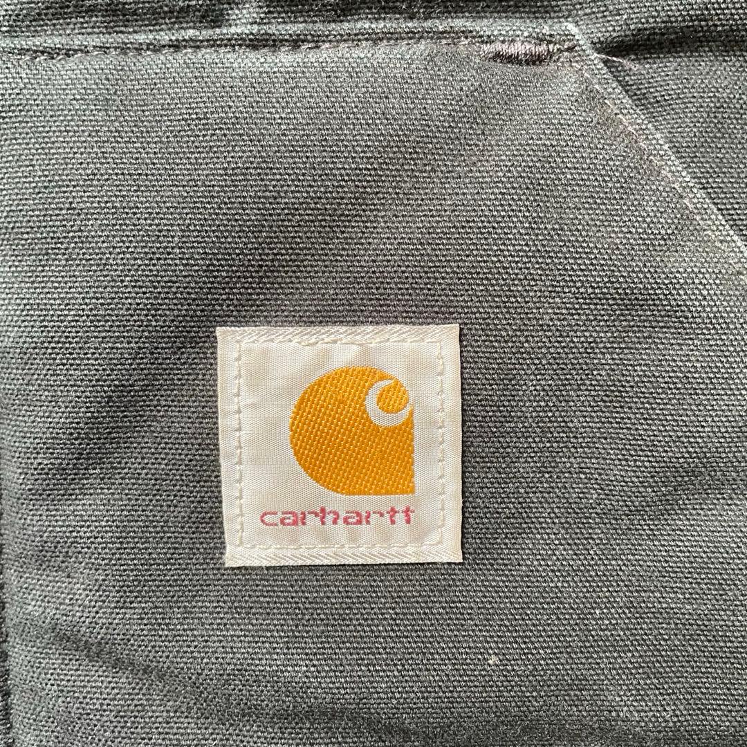 90s carhartt カーハート ダック ベスト USA製 ブラック 腰ゴム