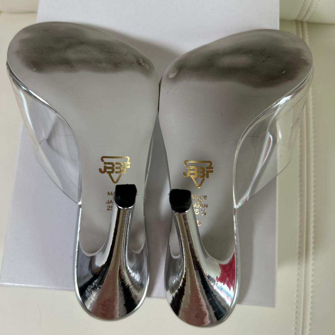 DIANA JBBF大会用ミュール　シルバー25.5cm