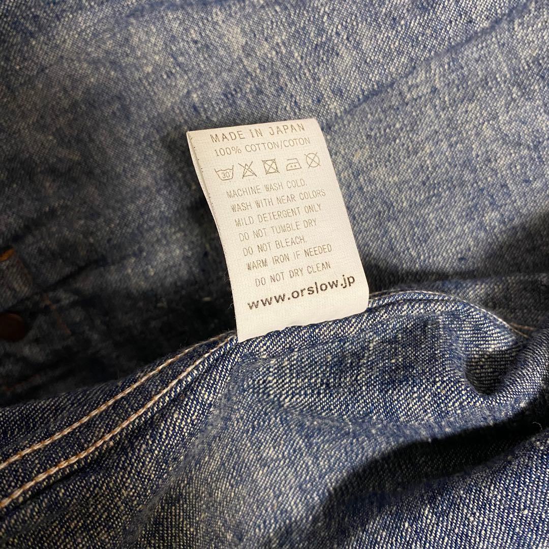 【極美品/大戦モデル】orSlow 40's デニムジャケット 1st 4ボタン