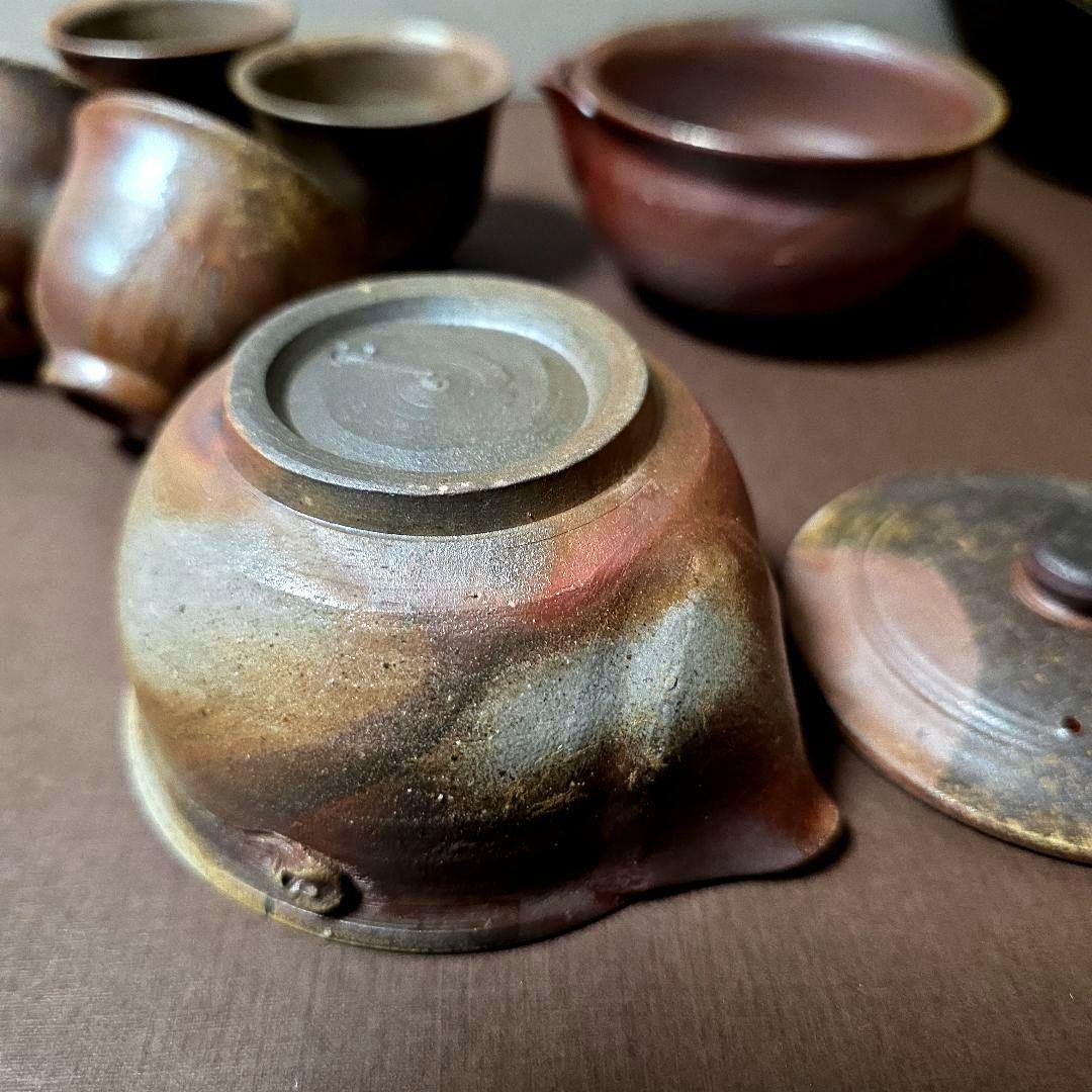 備前焼　煎茶器揃