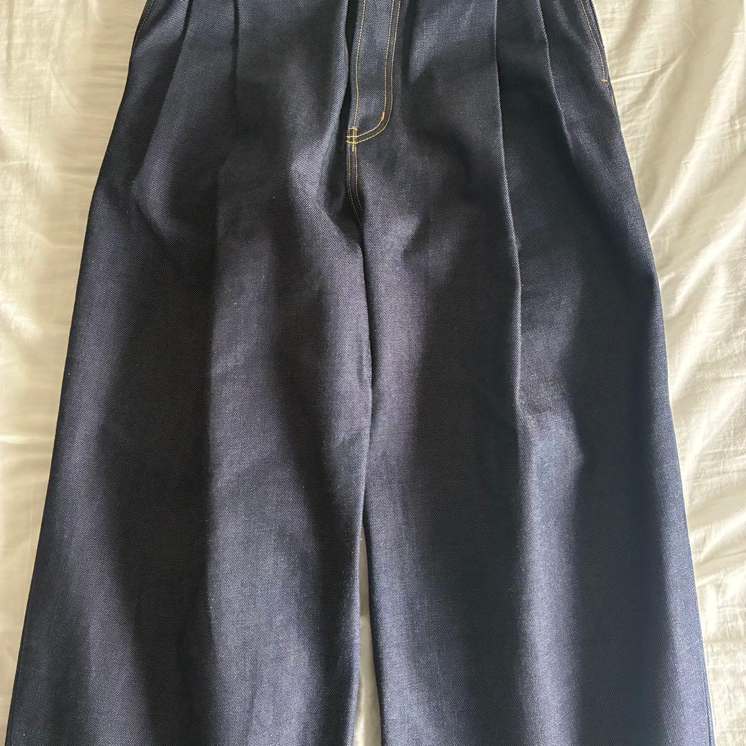 2TUCK WIDE DENIM PANTS -ENTASIS Mk-Ⅱ-