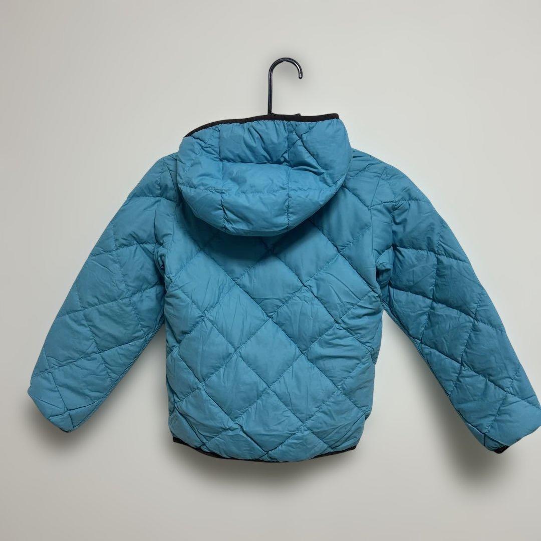 mont-bellキルティングリバーシブル ダウンジャケット水色茶色