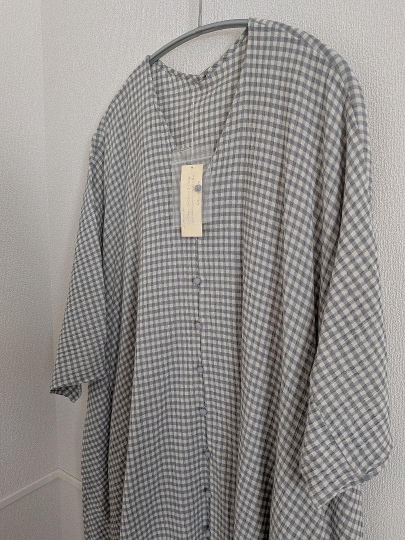 未使用　ヨーガンレール　綿ちぢみ　チュニックワンピース　ババグーリ