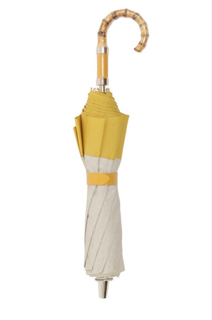 ★新品★GRACY　晴雨兼用　日傘　楽折　遮光　遮熱　バイカラー　イエロー