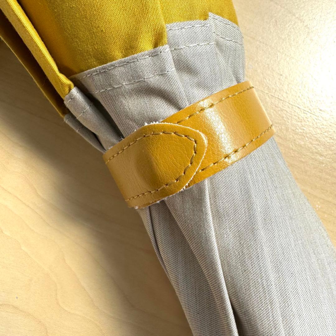 ★新品★GRACY　晴雨兼用　日傘　楽折　遮光　遮熱　バイカラー　イエロー