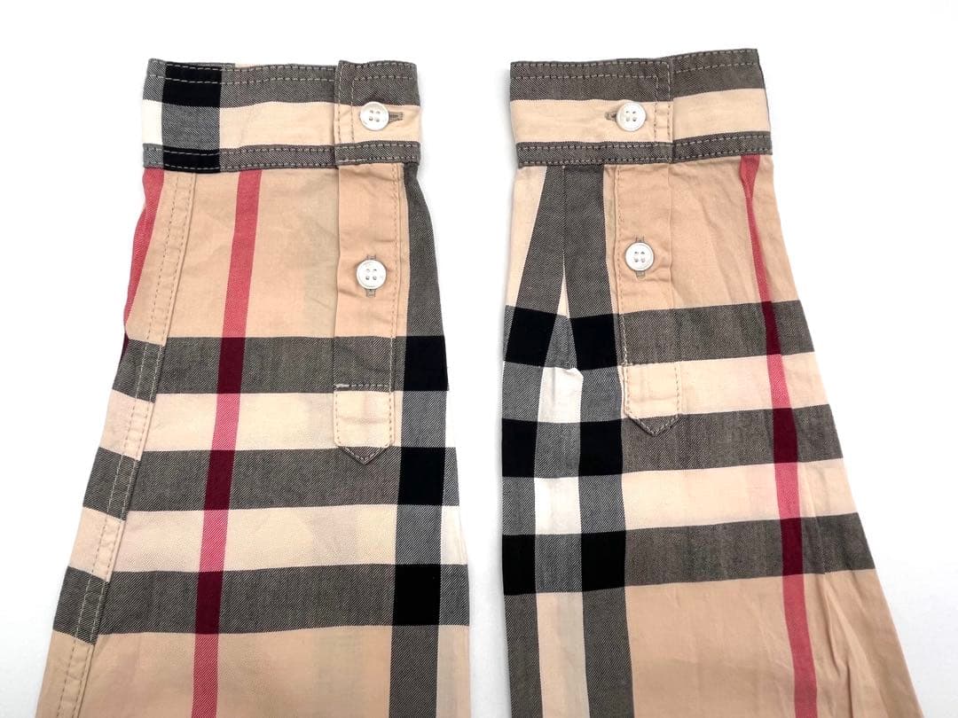 【極美品】バーバリー　チェックシャツ　長袖　140