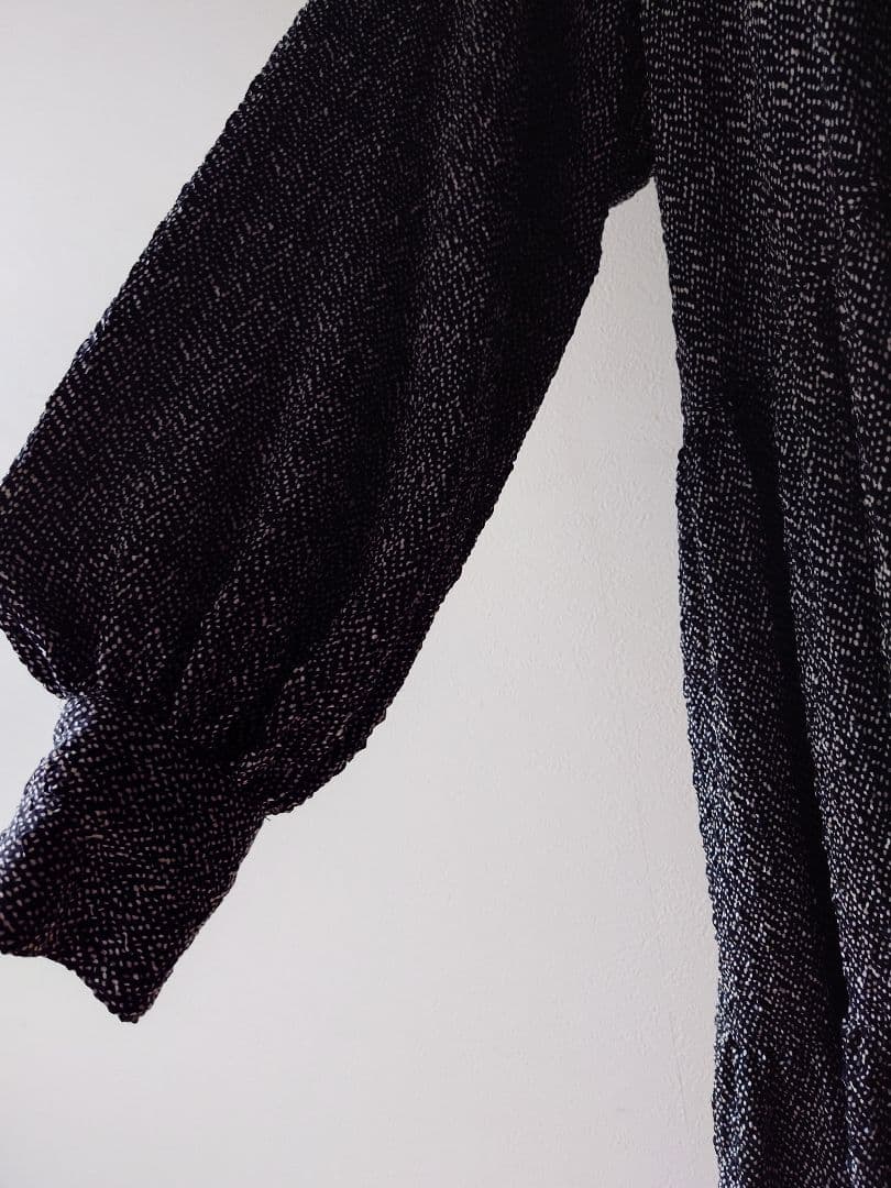 美品【イアパピヨネ スミスタイル】スタンドカラーティアードロングワンピース