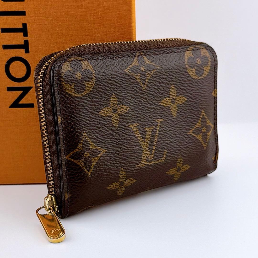 【美品】ルイヴィトン モノグラム ジッピーパース 小銭入れ ブラウン