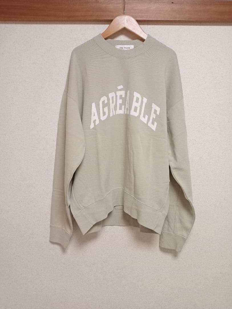 ウィム ガゼット 【THE PAUSE】ロゴスウェットプルオーバー