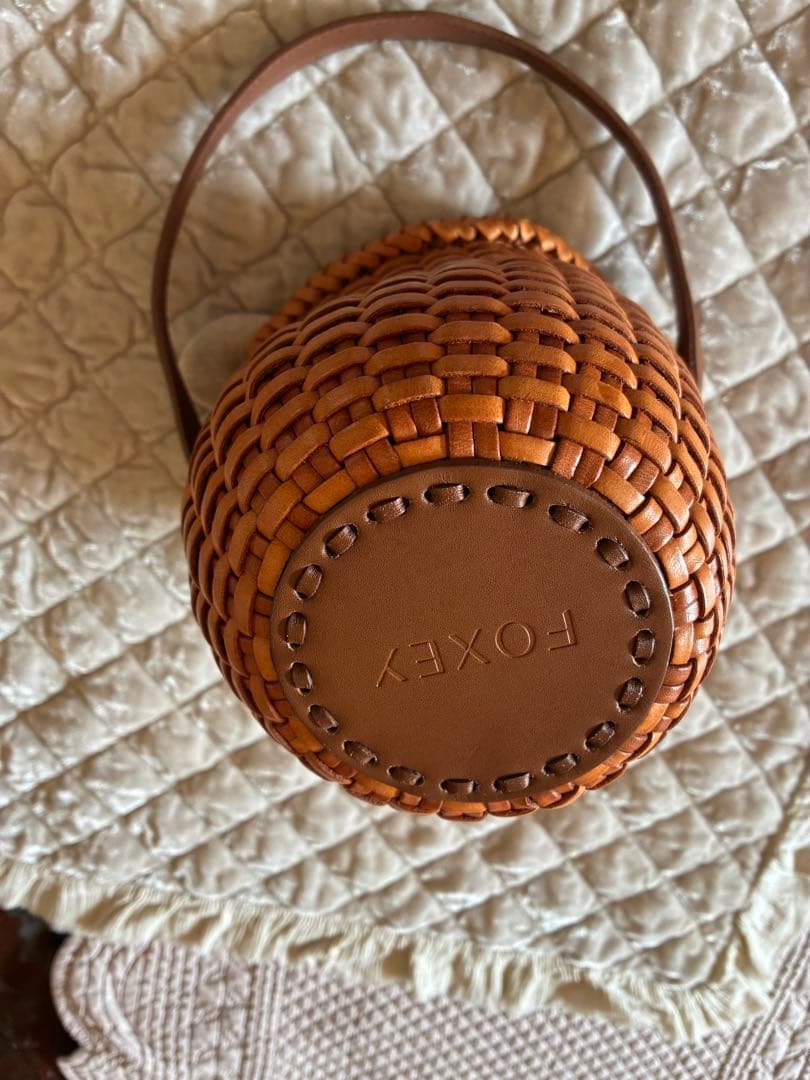 FOXEY レザー　バスケット