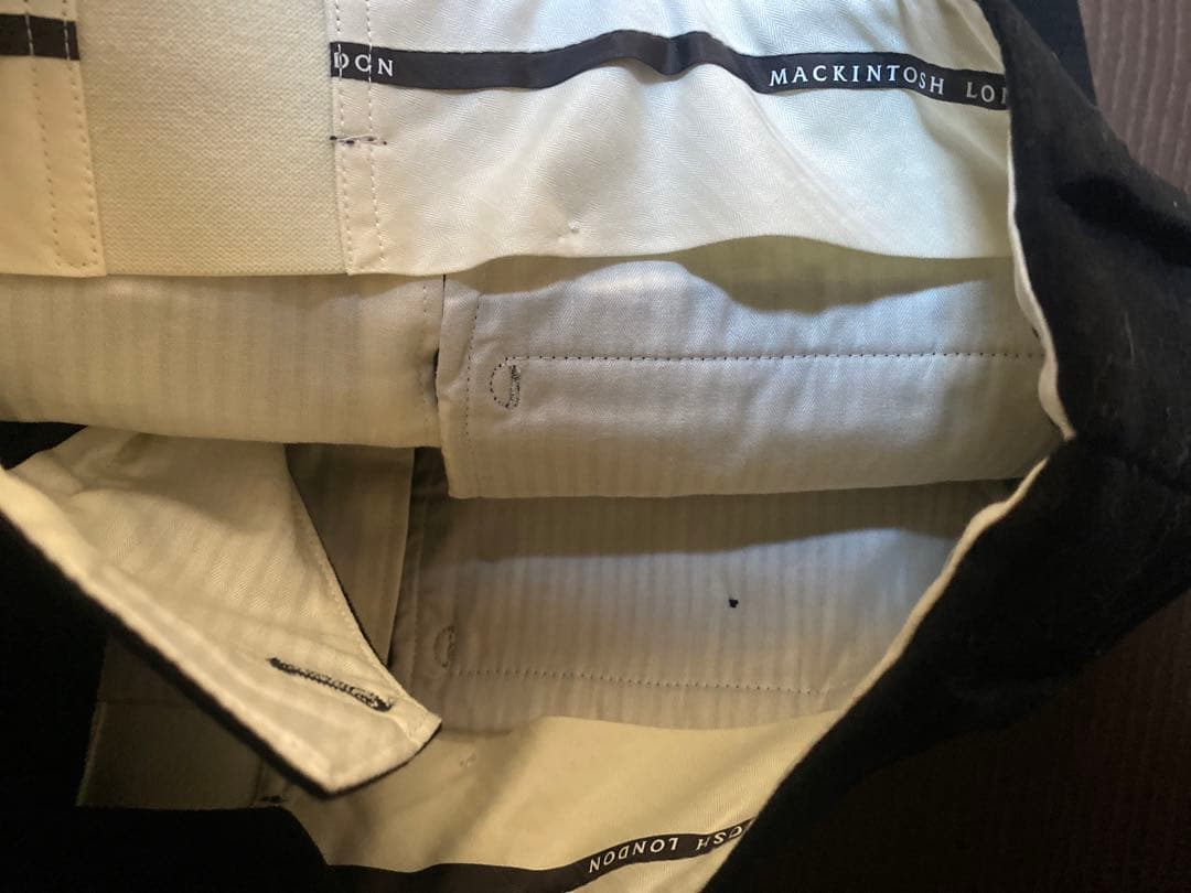 【新品】マッキントッシュロンドン　スラックス(ブラック　サイズ78cm)