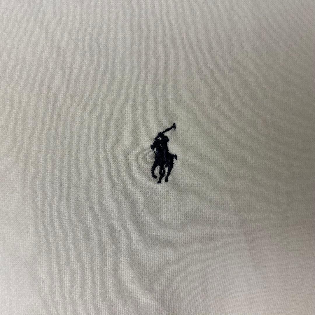 ラルフローレン 刺繍ロゴ トレーナー スウェット ホワイト XL 5687