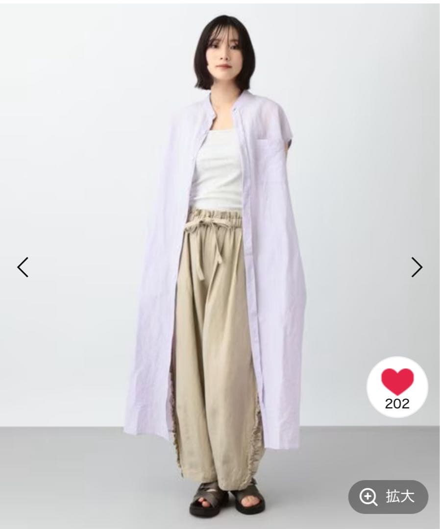 専用です。ナチュラルバイクリップ　リネンサイドフリルパンツ