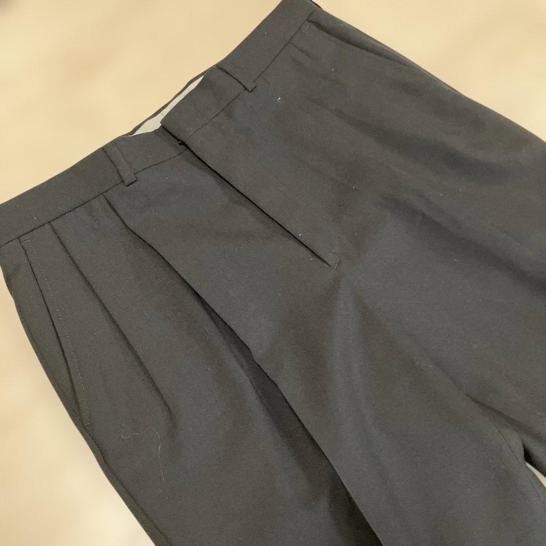 USA製 TOWNCRAFT ツータックスラックス ブラック W35L30