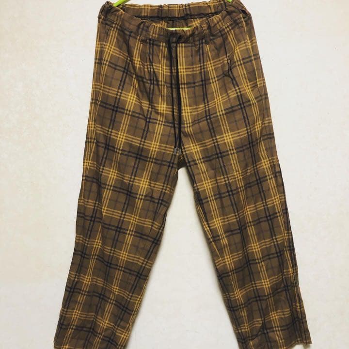 utility effecten チェックパンツ
