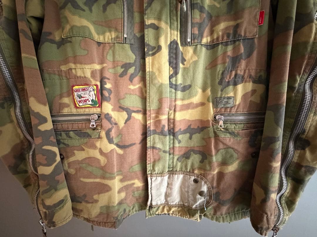 WTAPS パンサー刺繍 ブラウンリーフカモ M-65