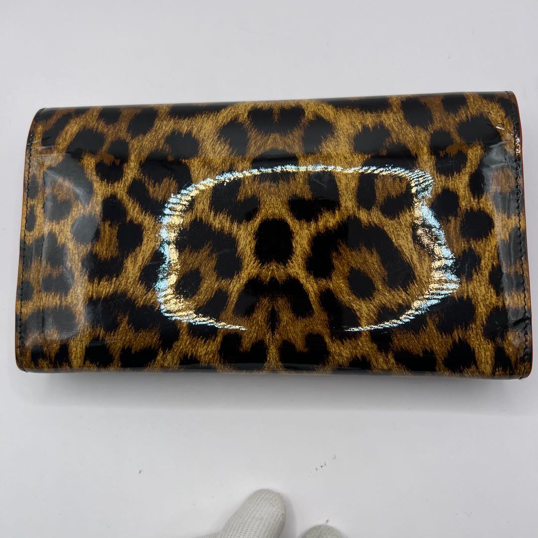 ✨美品✨クリスチャンルブタン 長財布 パネトーネレオパード柄 レザー