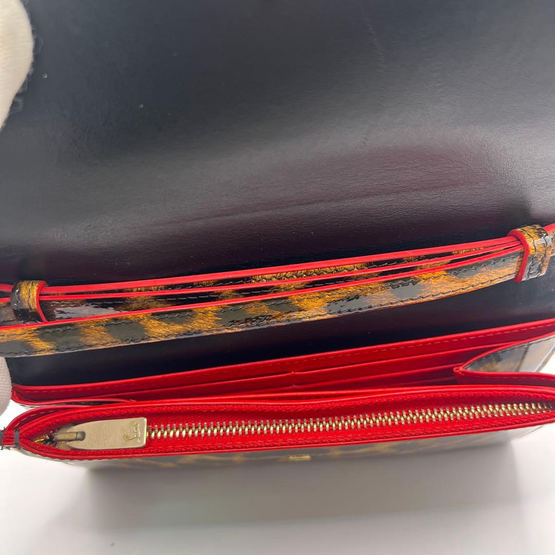 ✨美品✨クリスチャンルブタン 長財布 パネトーネレオパード柄 レザー