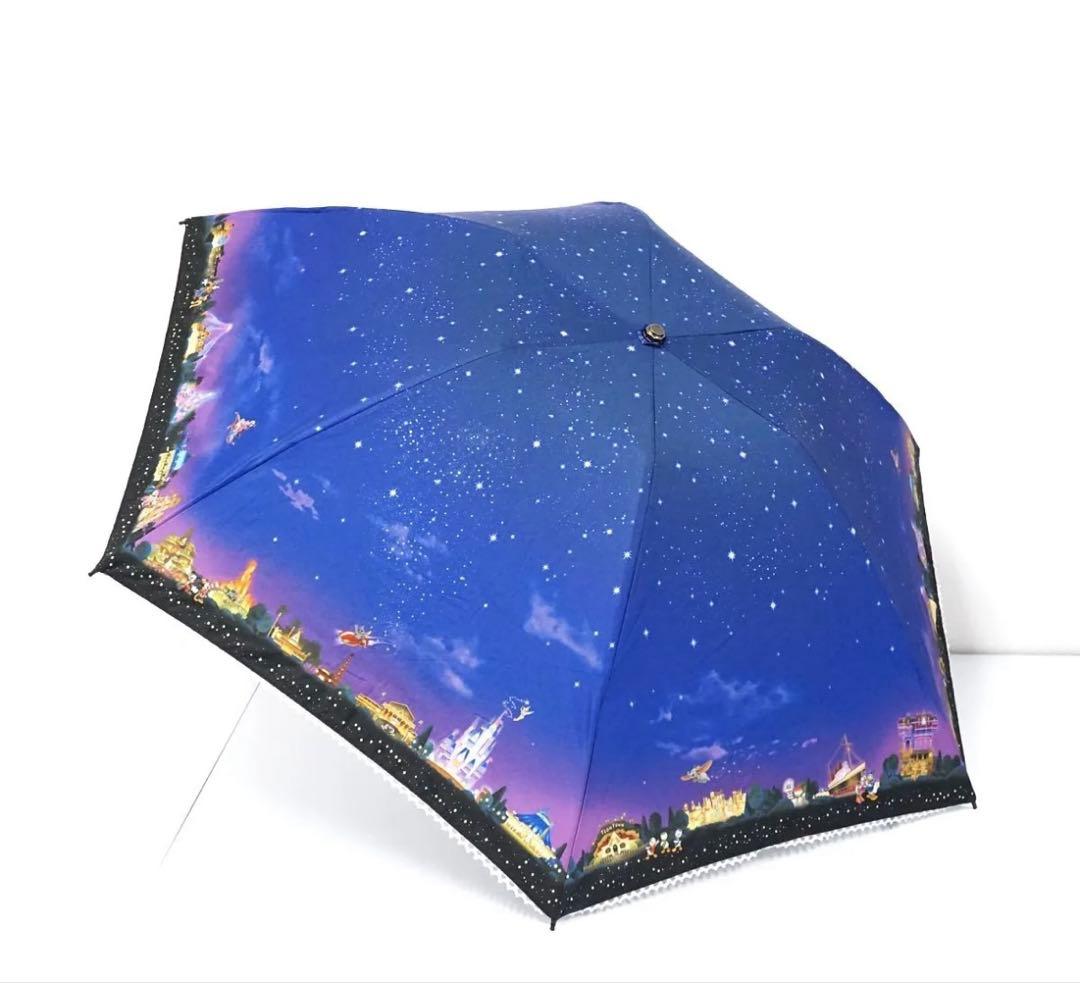 ディズニーリゾート 夜景 晴雨兼用 折傘
