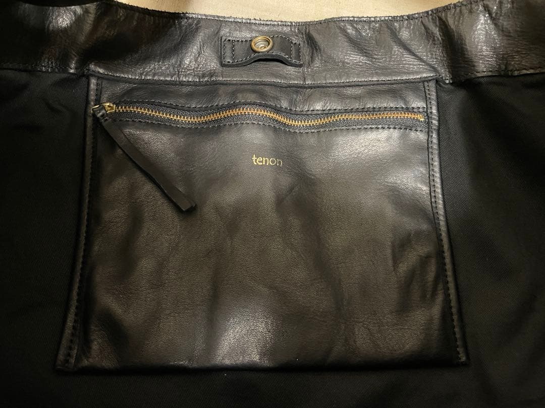 tenon ニュースペーパーバッグ BLACK