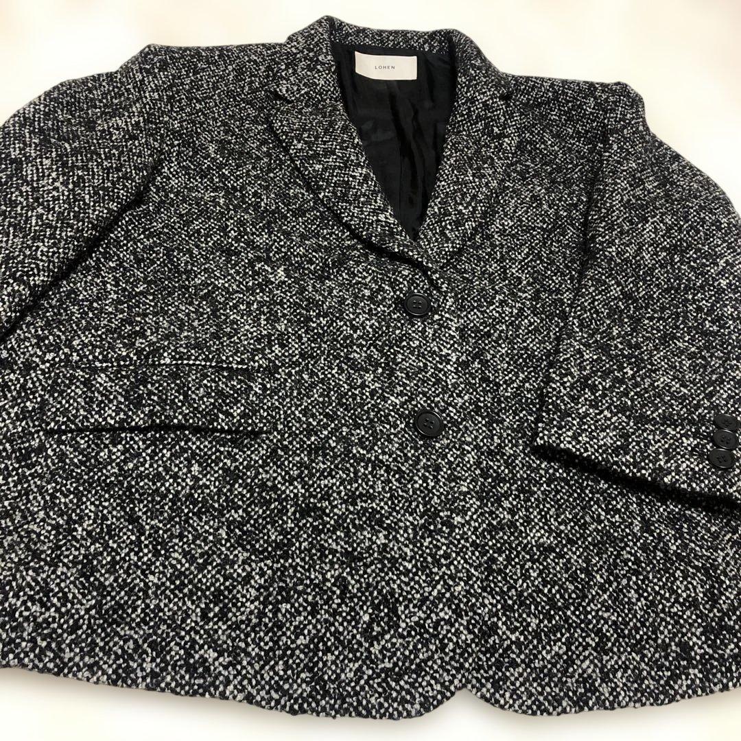 美品完売品 ✨LOHEN　ジャコット　テイラードジャケット　ツイード　大きめ