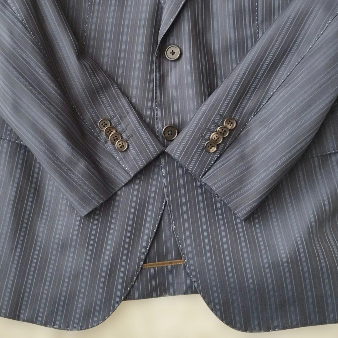 極美品✨ポールスミス×ロロピアーナ スーツ 花柄 SUPER130's 紺 XL