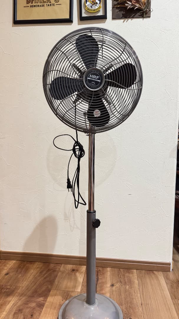 HRF スタンドファン シルバー 4枚羽