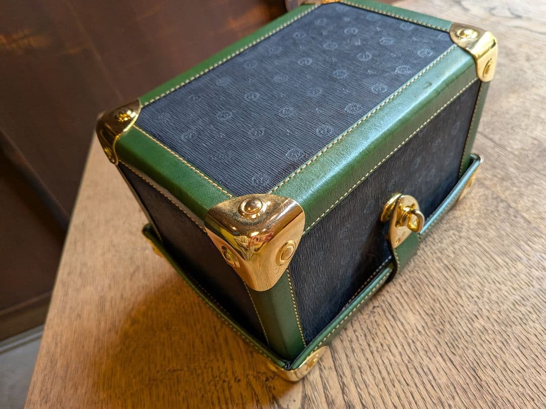 Pollini バニティバッグ 7812 グリーン/ネイビー