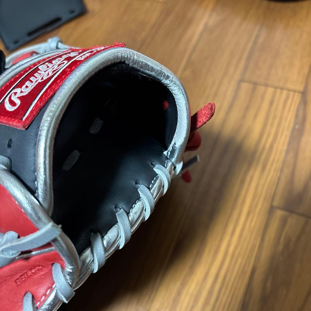 ローリングス 軟式 投手用 ネイビー/スカーレット