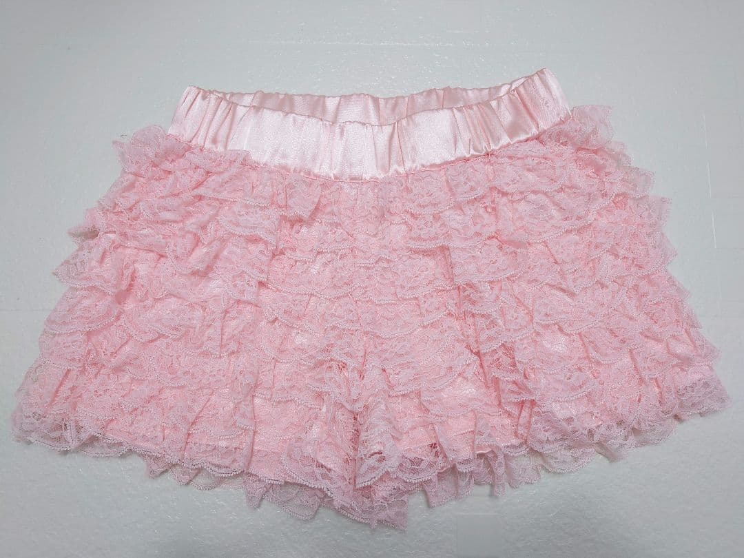 2000s LIZLISA系 ピンク レース スカパンショートパンツ