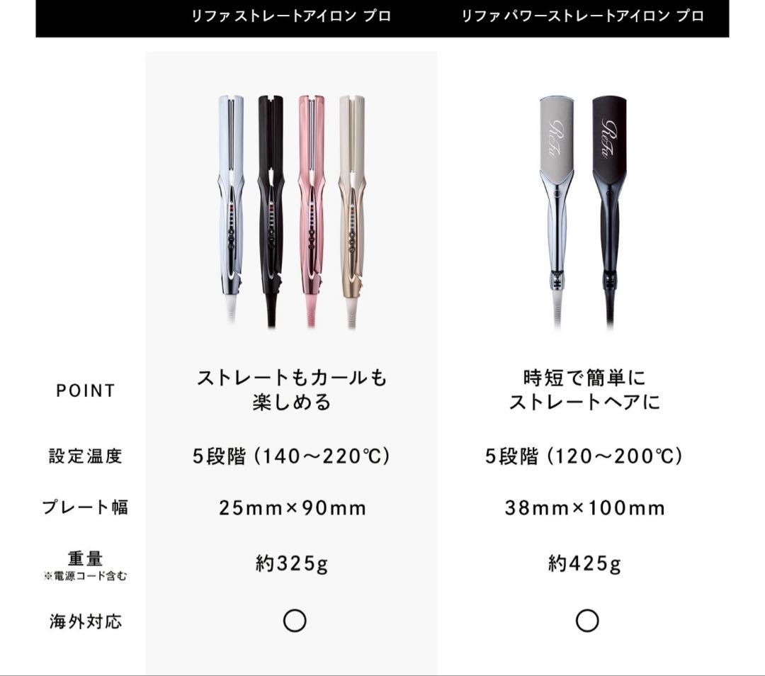 【ギフトラッピング付き！新品未使用】リファストレートアイロンプロ ピンク