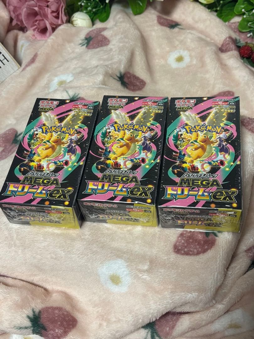 ポケモンカードゲーム☆MEGA☆メガドリームEX☆新品未開封シュリンク付3BOX