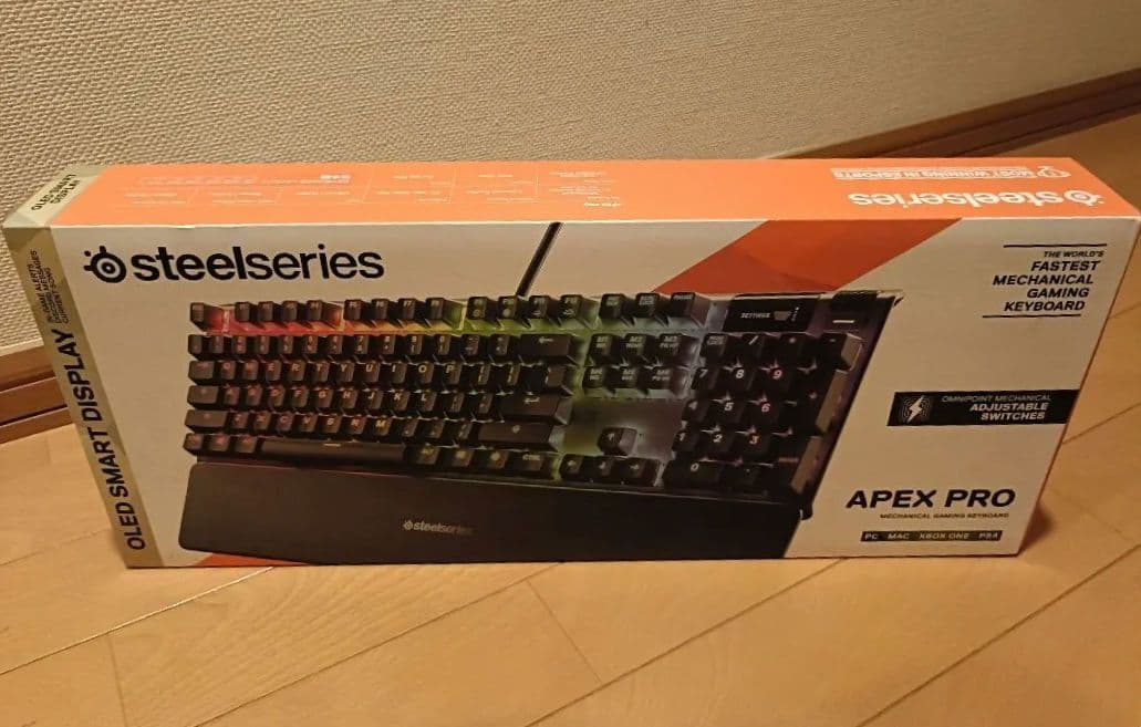 SteelSeriesゲーミングキーボード 有線 ApexPro JP64629