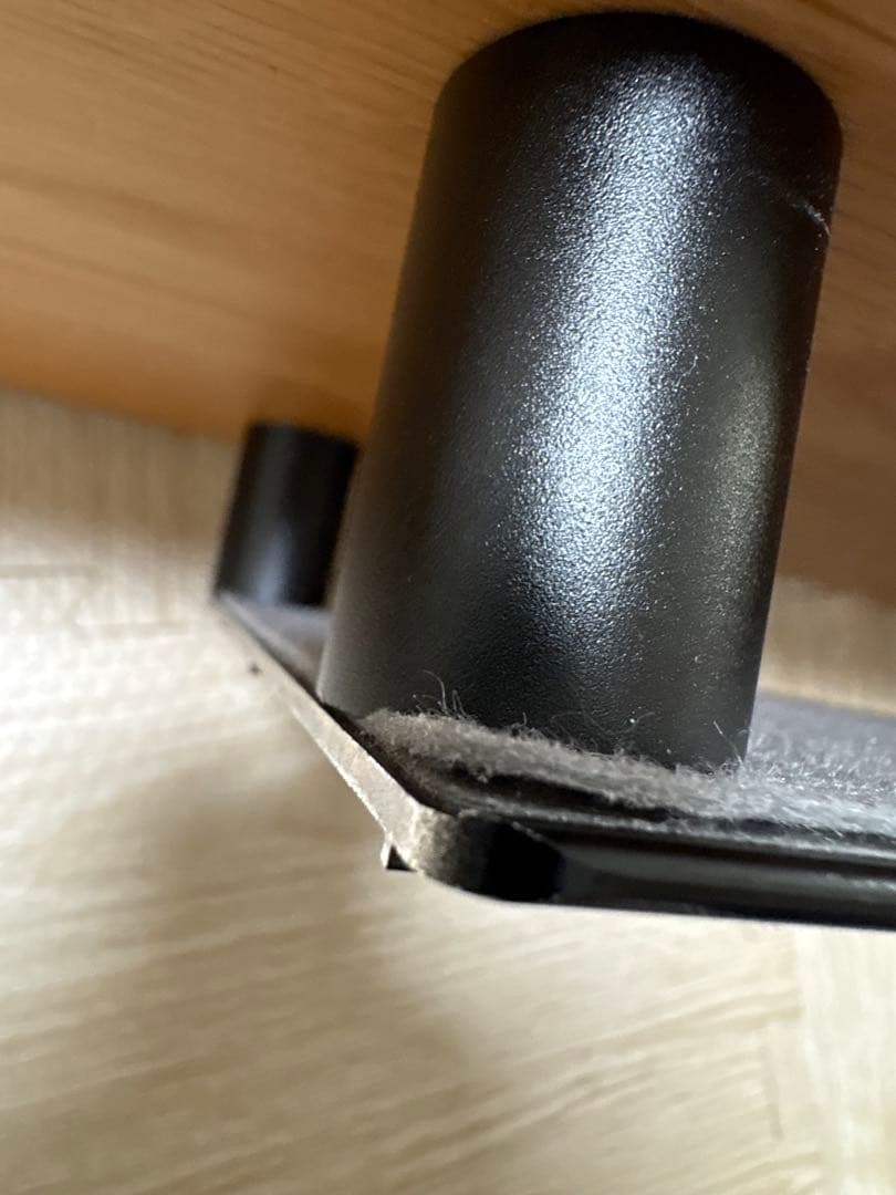 amesoba デスクシェルフ (天板：ホワイトオーク/パーツ：ブラック)