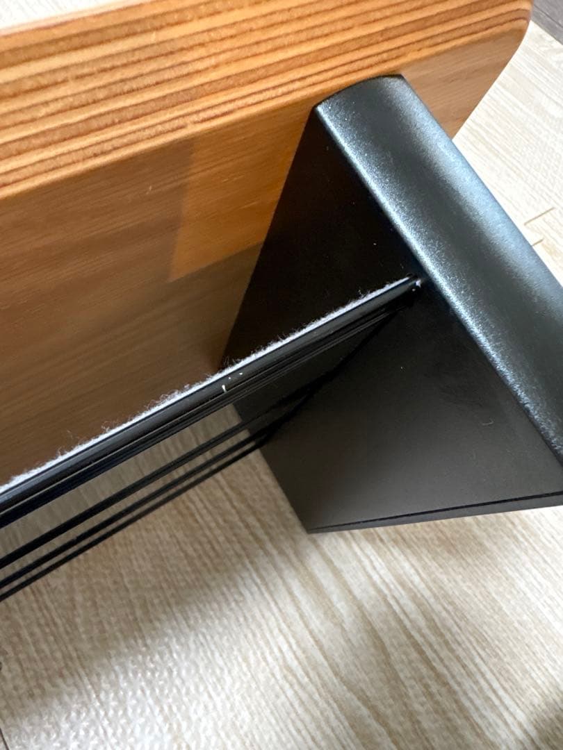 amesoba デスクシェルフ (天板：ホワイトオーク/パーツ：ブラック)