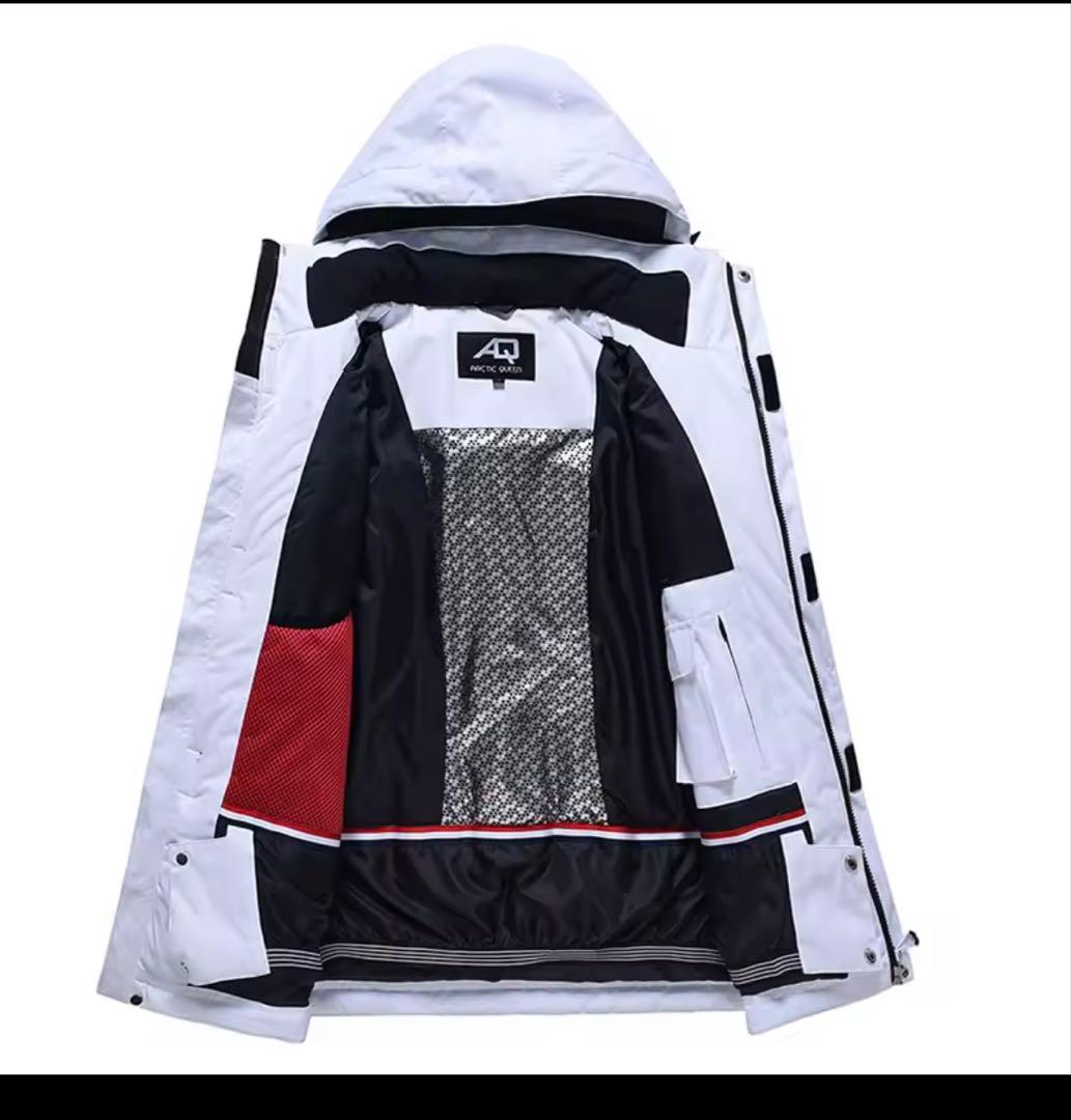 ARCTIC QUEENホワイト ピンク スノーボードウェア セット女性用