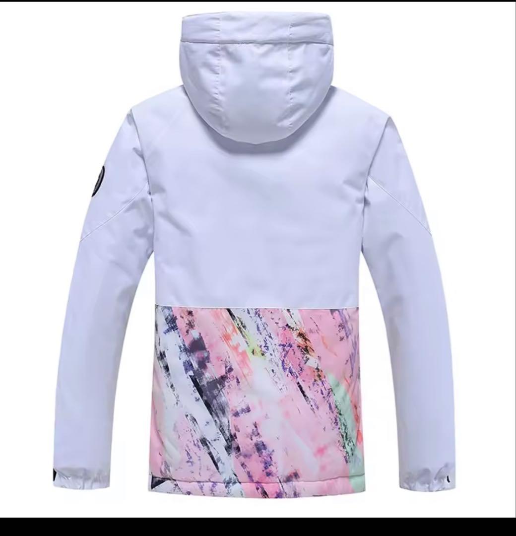 ARCTIC QUEENホワイト ピンク スノーボードウェア セット女性用