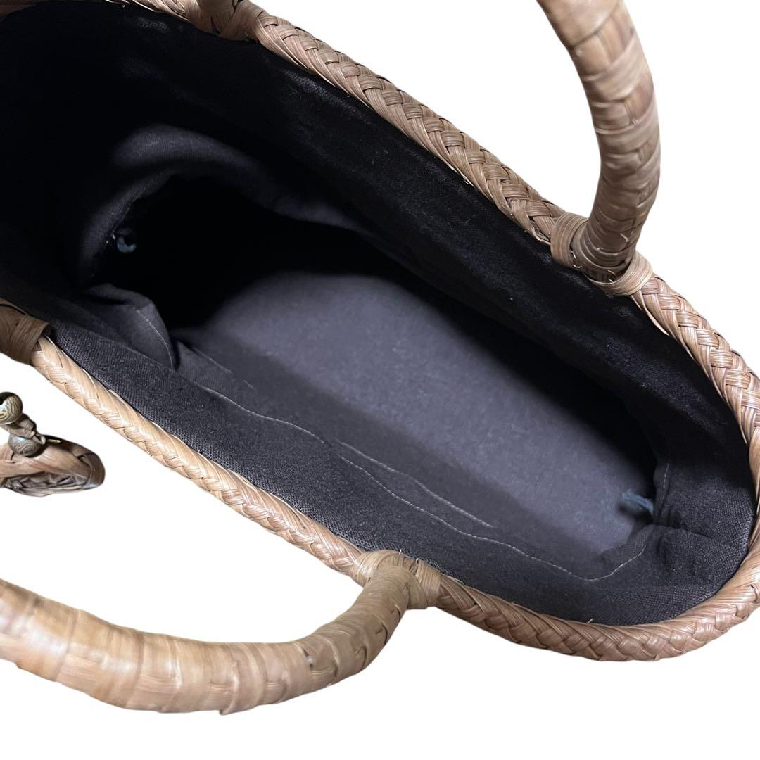 torakosan山葡萄 かごバッグ　内布付き