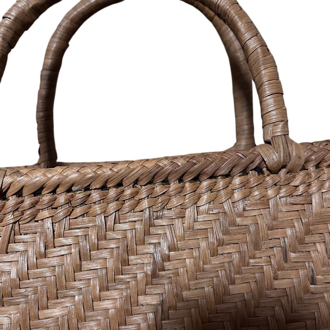 torakosan山葡萄 かごバッグ　内布付き