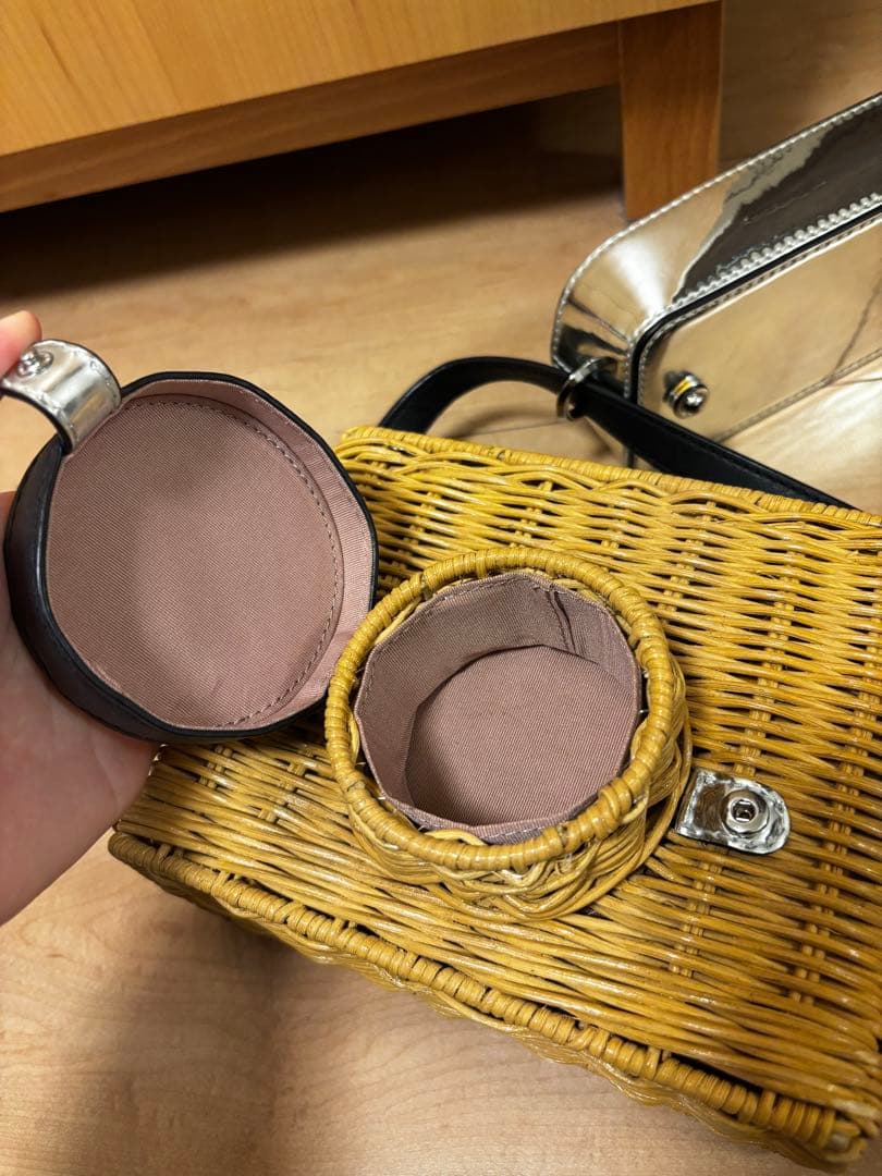 Kate Spade カメラ型かごバッグ