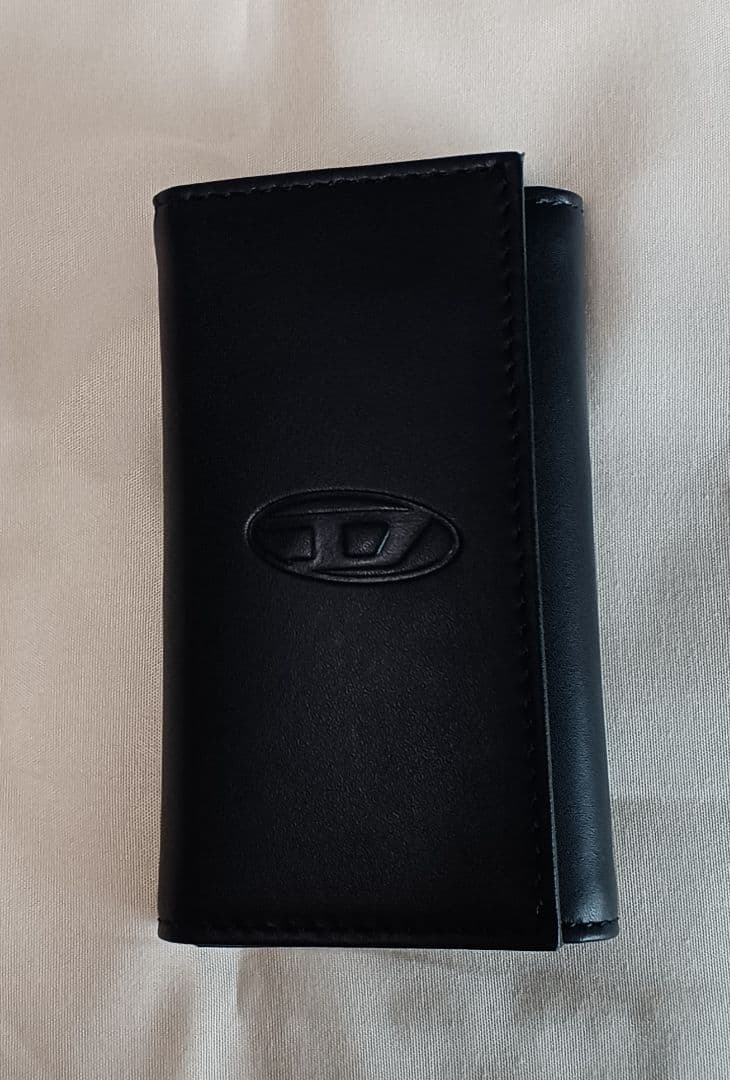 【新品】DIESEL ブラック レザー キーケース