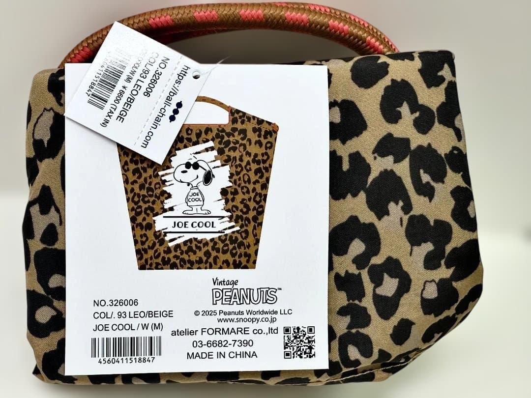新品 大阪 限定 スヌーピー ヒョウ柄 エコバッグ Ball & Chain