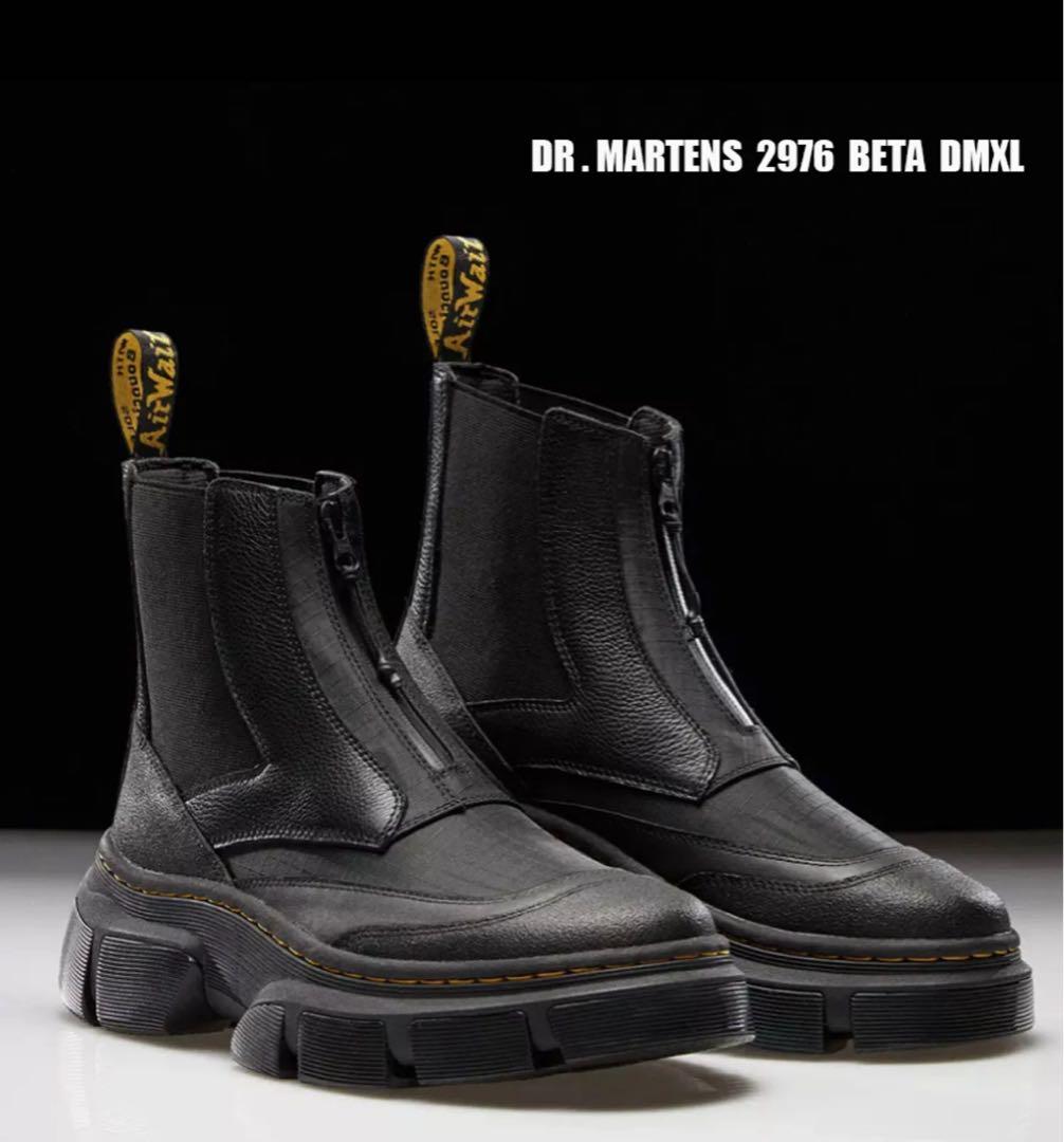 ドクターマーチン DMXL 2976 チェルシーブーツ 厚底 UK8 黒